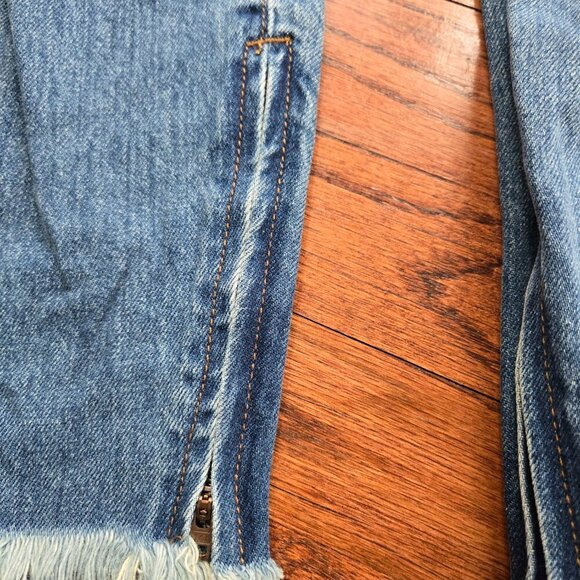 One Teaspoon Freebirds Distressed Zip Ankle Jeans 30 - Picture 3 of 7